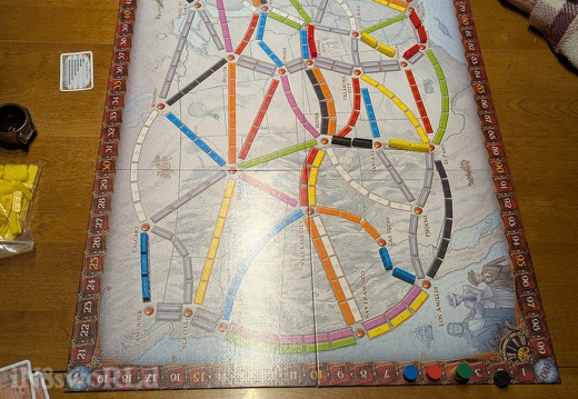 Ticket to Ride (129 visits) I came in completely last in this game partially because I didn't realize how important it was to fi... Ticket to Ride